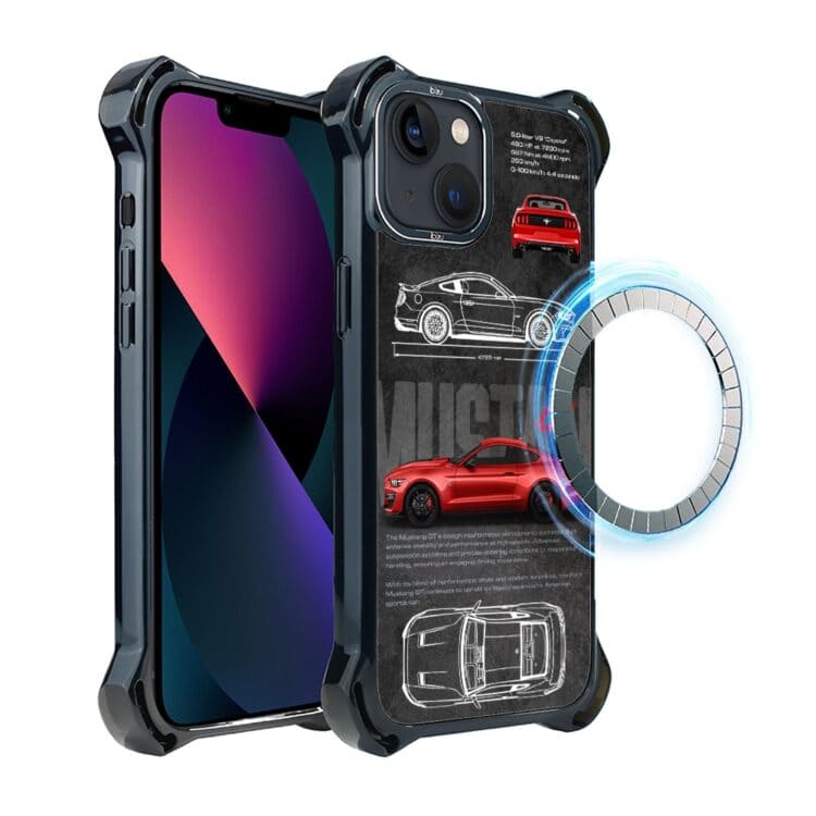 Etui do iPhone 13, Ibizu DropGuard Ultra z MagSafe, TechDrive, GT V8 “Coyote” (3)