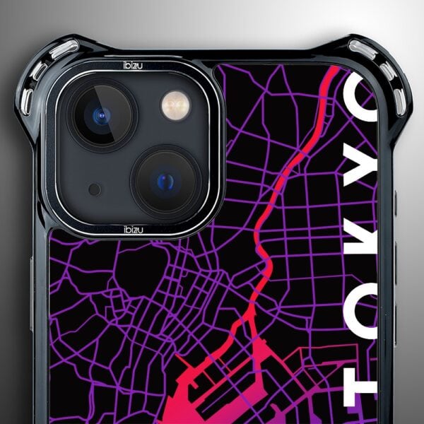 Etui do iPhone 13, Ibizu DropGuard Ultra z MagSafe, Tokyo mapa (4)