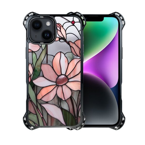 Etui do iPhone 14, Ibizu DropGuard Ultra z MagSafe, Barwy Szkła, Różowa magnolia (1)