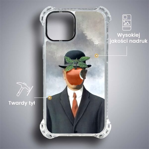 Etui do iPhone 14, Ibizu DropGuard Ultra z MagSafe, Rene Magritte, syn człowieczy (7)