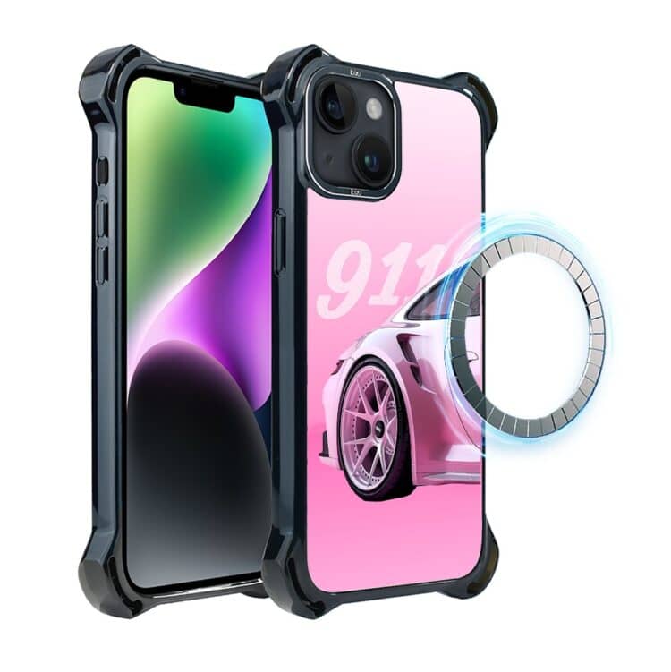 Etui do iPhone 14 Plus, Ibizu DropGuard Ultra z MagSafe, TechDrive, 911 różowe (2)