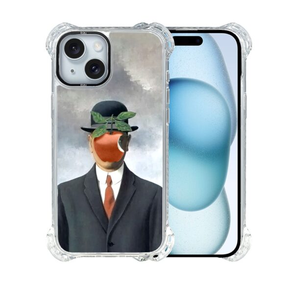 Etui do iPhone 15 Plus, Ibizu DropGuard Ultra z MagSafe, Rene Magritte, syn człowieczy (5)