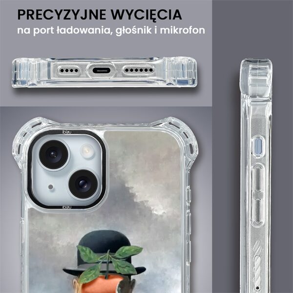 Etui do iPhone 15 Plus, Ibizu DropGuard Ultra z MagSafe, Rene Magritte, syn człowieczy (7)