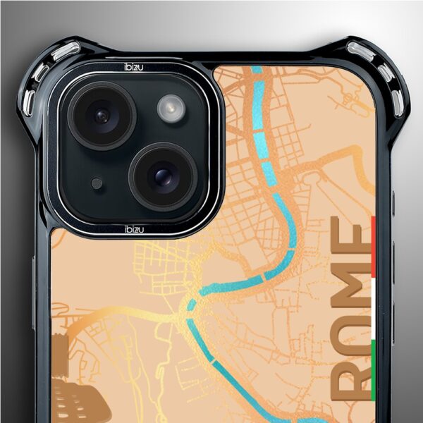 Etui do iPhone 15 Plus, Ibizu DropGuard Ultra z MagSafe, mapy świata, Rome (8)