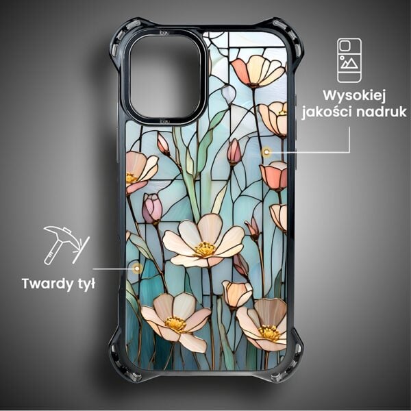 Etui do iPhone 16, Ibizu DropGuard Ultra z MagSafe, Barwy Szkła, Szept kwiatów polnych (2)