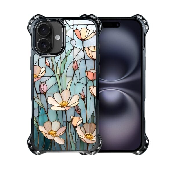 Etui do iPhone 16, Ibizu DropGuard Ultra z MagSafe, Barwy Szkła, Szept kwiatów polnych (4)