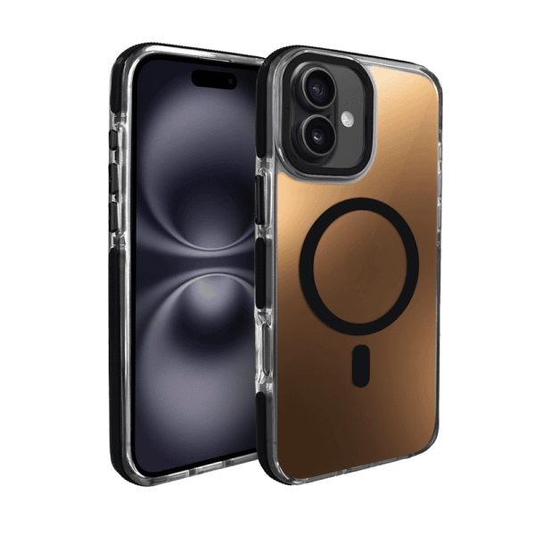 Etui do iPhone 16 Plus Sunrise Fusion Grip z MagSafe, nieślizgające, metalowa osłona, czarne (2)