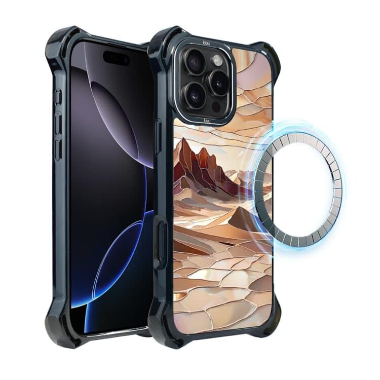Etui do iPhone 16 Pro, Ibizu DropGuard Ultra z MagSafe, Barwy Szkła, Pustynny spokój (4)