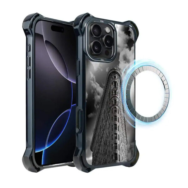 Etui do iPhone 16 Pro IBIZU DropGuard Ultra z MagSafe, Noir City, Flatiron