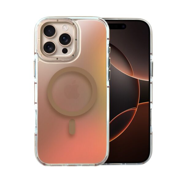 Etui do iPhone 16 Pro Max Gold Crown, cienkie z MagSafe, zmieniające kolor, tytan pustynny (3)