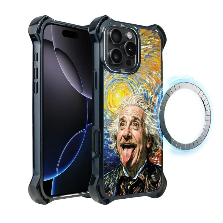 Etui do iPhone 16 Pro Max, Ibizu DropGuard Ultra z MagSafe, Einstein (4)