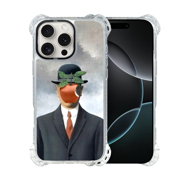 Etui do iPhone 16 Pro Max, Ibizu DropGuard Ultra z MagSafe, Rene Magritte, syn człowieczy (8)
