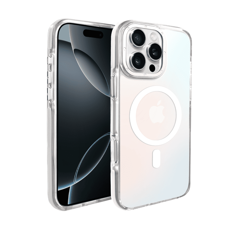 Etui do iPhone 16 Pro Sunrise Fusion Grip z MagSafe, nieślizgające, metalowa osłona, białe (2)