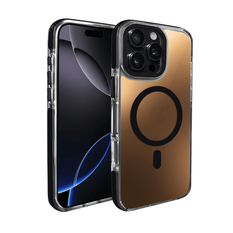 Etui do iPhone 16 Pro Sunrise Fusion Grip z MagSafe, nieślizgające, metalowa osłona, czarne (2)