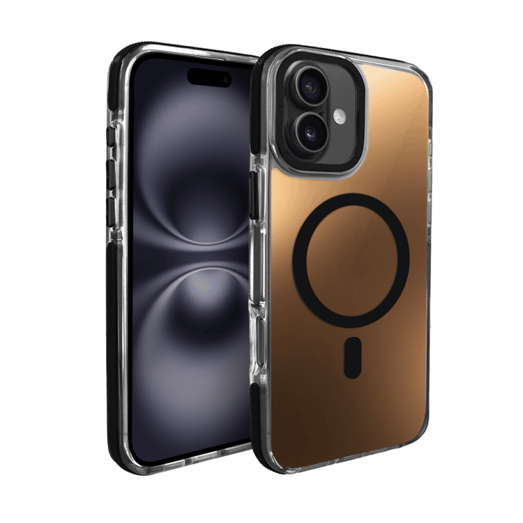 Etui do iPhone 16 Sunrise Fusion Grip z MagSafe, nieślizgające, metalowa osłona, czarne (2)