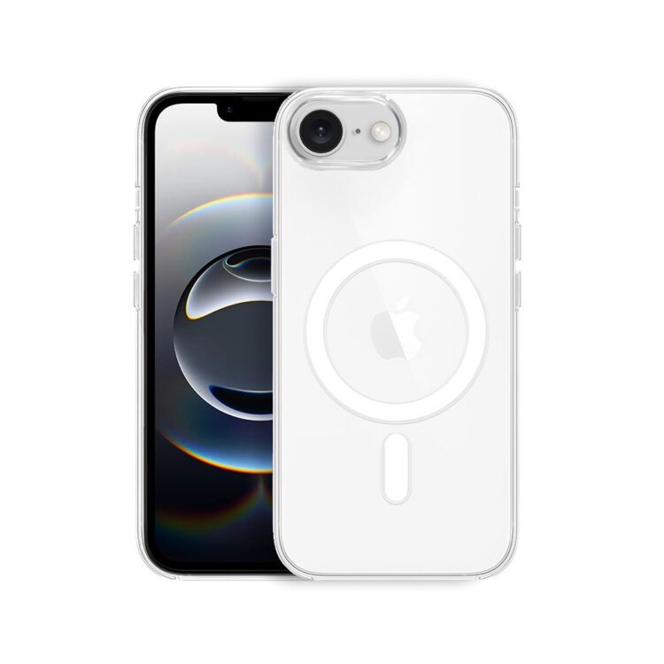 Etui do iPhone 16e Clear Case, twardy tył z MagSafe, przeźroczyste (3)