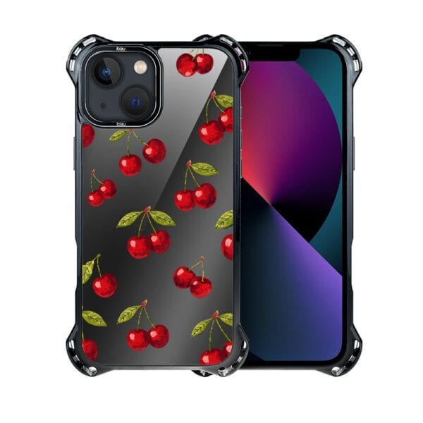 Etui do iPhone 13, Ibizu DropGuard Ultra z MagSafe, Barwy Szkła, Midnight, Wiśniowa noc (1)