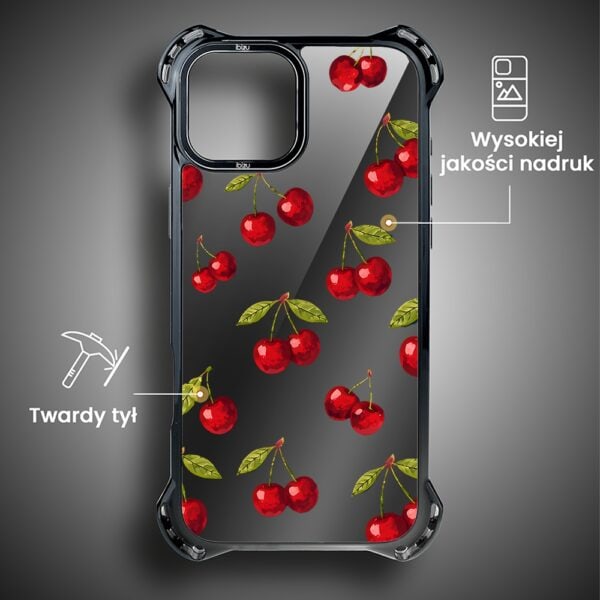 Etui do iPhone 13, Ibizu DropGuard Ultra z MagSafe, Barwy Szkła, Midnight, Wiśniowa noc (2)