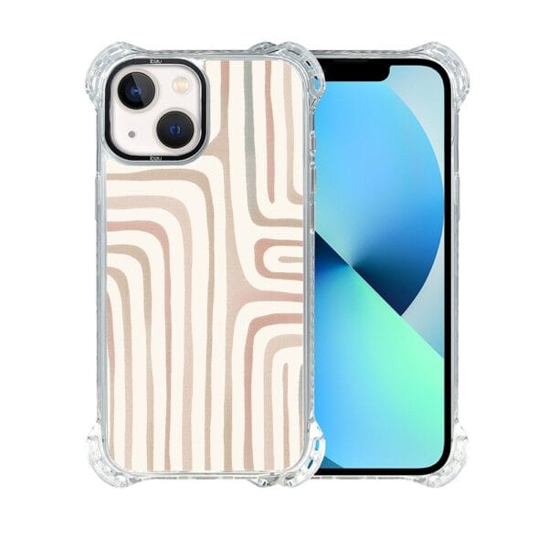 Etui do iPhone 13, Ibizu DropGuard Ultra z MagSafe, Boho, Piaskowy labirynt (2)