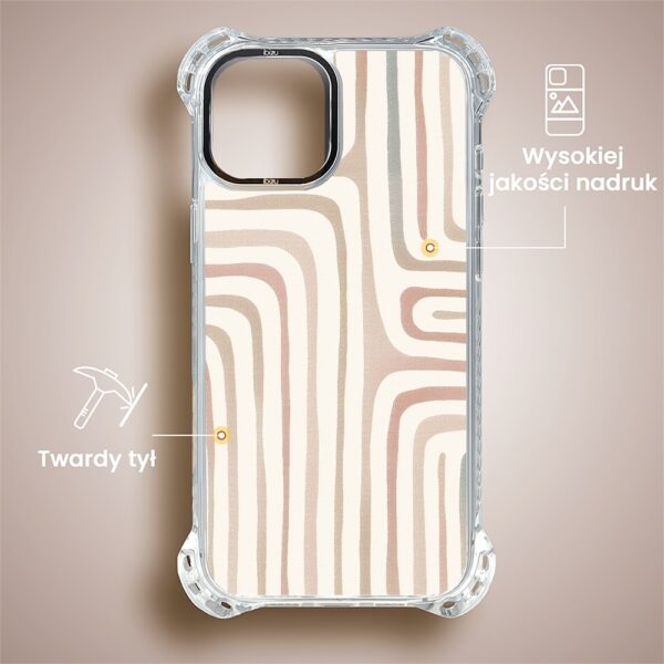 Etui do iPhone 13, Ibizu DropGuard Ultra z MagSafe, Boho, Piaskowy labirynt (4)
