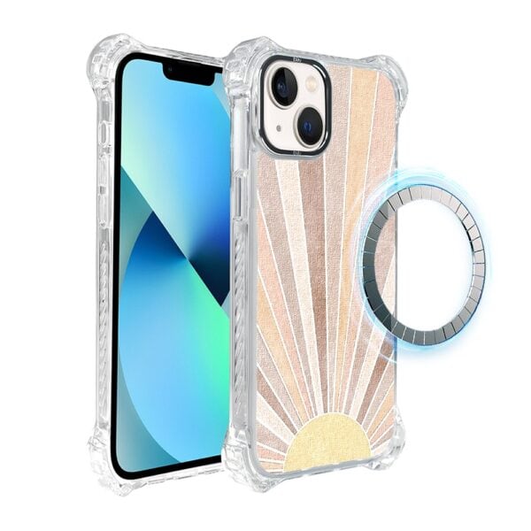 Etui do iPhone 13, Ibizu DropGuard Ultra z MagSafe, Boho, Wschód słońca (3)