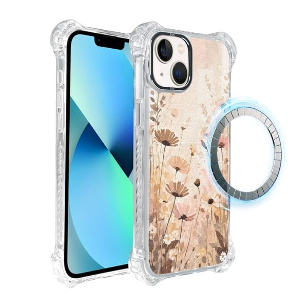 Etui do iPhone 13, Ibizu DropGuard Ultra z MagSafe, Kwiatowa łąka (3)