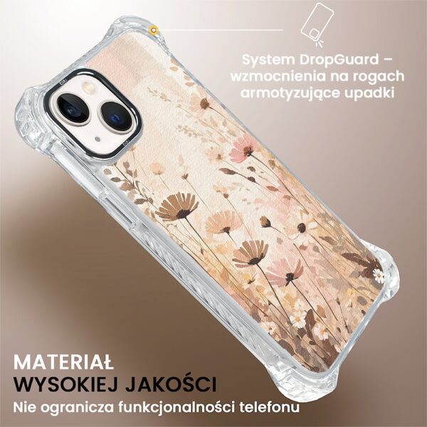 Etui do iPhone 13, Ibizu DropGuard Ultra z MagSafe, Kwiatowa łąka (6)