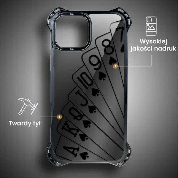 Etui do iPhone 13, Ibizu DropGuard Ultra z MagSafe, Midnight, Karty do gry (2)