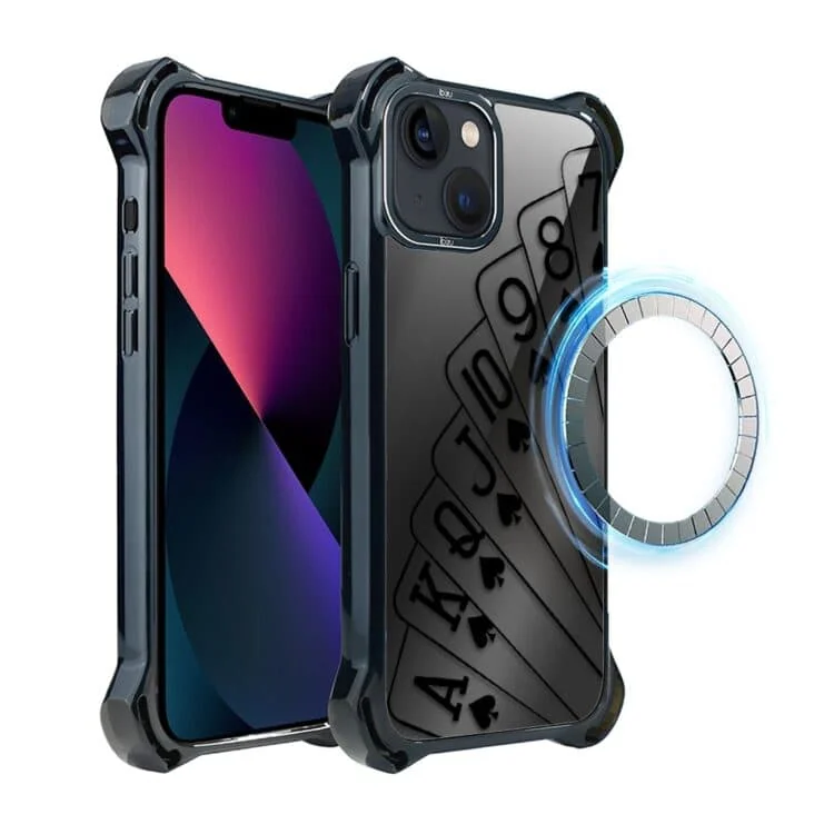 Etui do iPhone 13, Ibizu DropGuard Ultra z MagSafe, Midnight, Karty do gry (3)