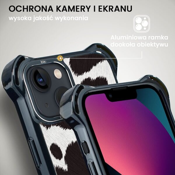 Etui do iPhone 13, Ibizu DropGuard Ultra z MagSafe, Zew Natury, Polska krowa (5)