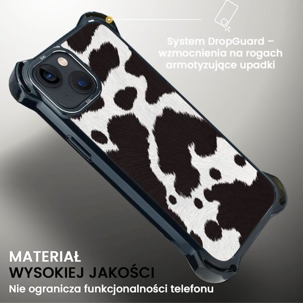 Etui do iPhone 13, Ibizu DropGuard Ultra z MagSafe, Zew Natury, Polska krowa (6)