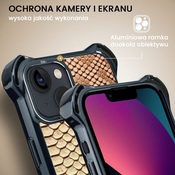 Etui do iPhone 13, Ibizu DropGuard Ultra z MagSafe, Zew Natury, Wąż (5)
