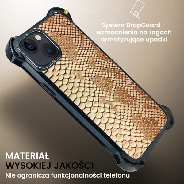 Etui do iPhone 13, Ibizu DropGuard Ultra z MagSafe, Zew Natury, Wąż (6)