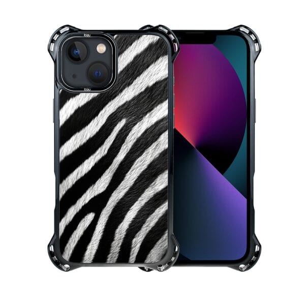 Etui do iPhone 13, Ibizu DropGuard Ultra z MagSafe, Zew Natury, Zebra (3)