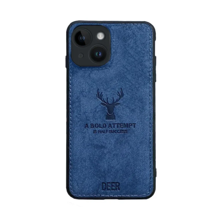 Etui do iPhone 13 Mini ochronne materiałowe Deer, błękit paryski (4)
