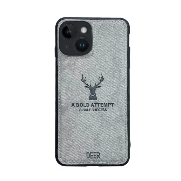 Etui do iPhone 13 Mini ochronne materiałowe Deer, szare (3)