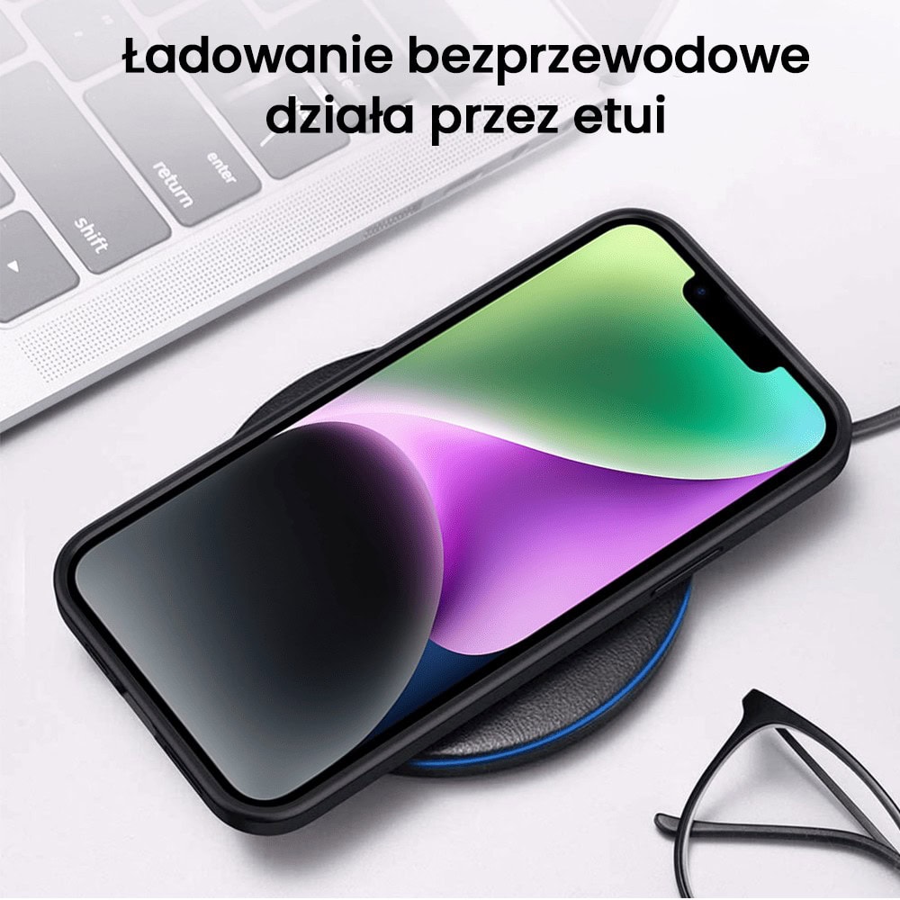 Etui do iPhone 13, szklany tył, Kosmiczny podróżnik, czarne (3)