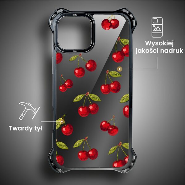 Etui do iPhone 14, Ibizu DropGuard Ultra z MagSafe, Barwy Szkła, Midnight, Wiśniowa noc (2)