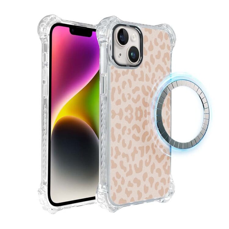 Etui do iPhone 14, Ibizu DropGuard Ultra z MagSafe, Delikatna panterka (1)