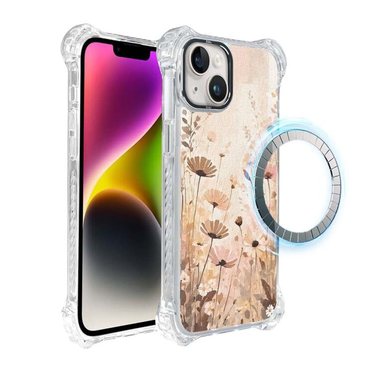 Etui do iPhone 14, Ibizu DropGuard Ultra z MagSafe, Kwiatowa łąka (1)