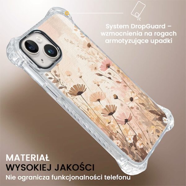 Etui do iPhone 14, Ibizu DropGuard Ultra z MagSafe, Kwiatowa łąka (6)