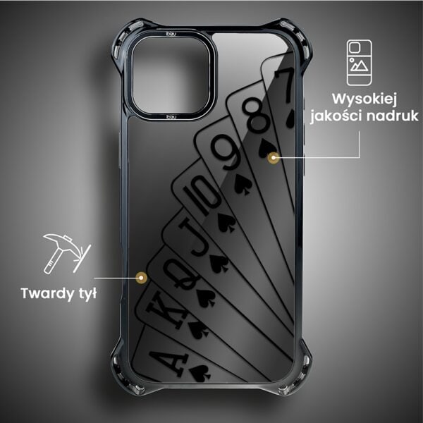 Etui do iPhone 14, Ibizu DropGuard Ultra z MagSafe, Midnight, Karty do gry (2)