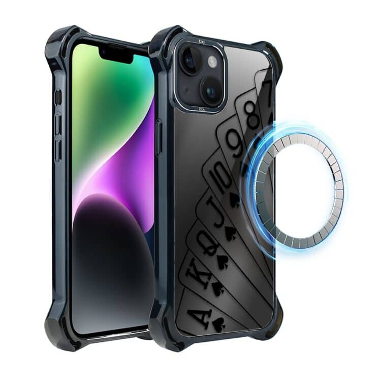 Etui do iPhone 14, Ibizu DropGuard Ultra z MagSafe, Midnight, Karty do gry (3)