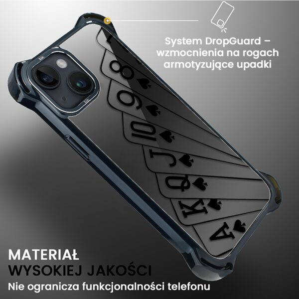 Etui do iPhone 14, Ibizu DropGuard Ultra z MagSafe, Midnight, Karty do gry (7)