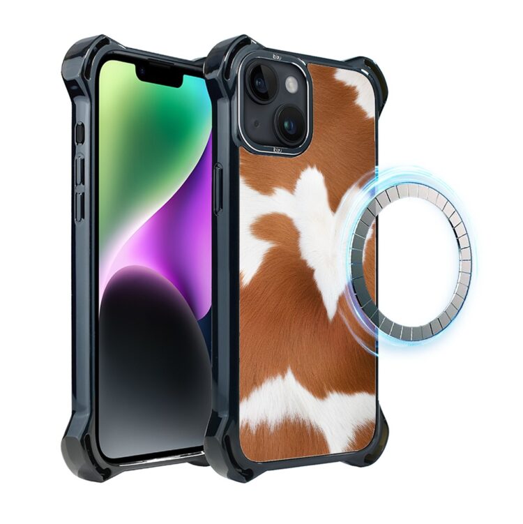 Etui do iPhone 14, Ibizu DropGuard Ultra z MagSafe, Zew Natury, Alpejska krowa (2)