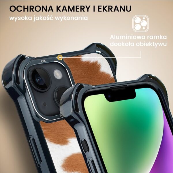 Etui do iPhone 14, Ibizu DropGuard Ultra z MagSafe, Zew Natury, Alpejska krowa (5)