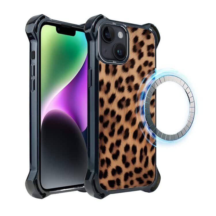 Etui do iPhone 14, Ibizu DropGuard Ultra z MagSafe, Zew Natury, Pantera (2)