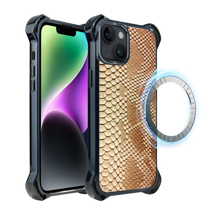 Etui do iPhone 14, Ibizu DropGuard Ultra z MagSafe, Zew Natury, Wąż (2)