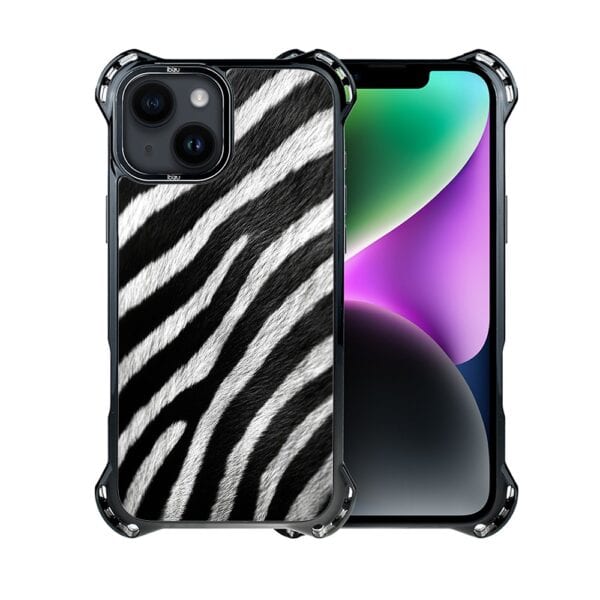 Etui do iPhone 14, Ibizu DropGuard Ultra z MagSafe, Zew Natury, Zebra (5)