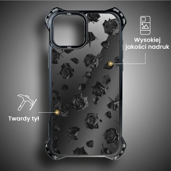 Etui do iPhone 14 Plus, Ibizu DropGuard Ultra z MagSafe, Midnight, Sen róż (1)